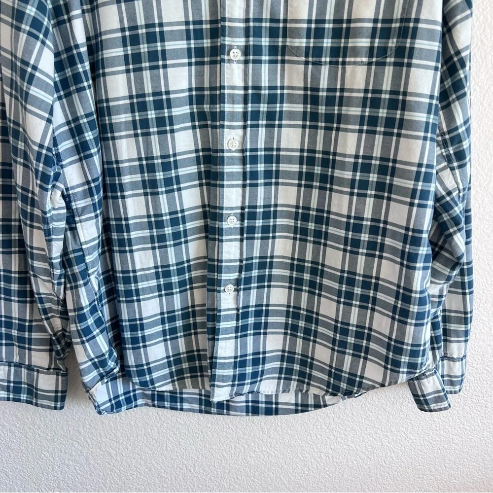 J. Crew Men’s Long‎ Sleeve Madras Oxford Shirt